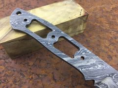 Клинок ручной ковки № 81 из ламинированной дамаской стали для изготовления ножа