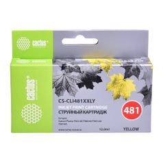 Картридж Cactus CS-CLI481XXLY, желтый / CS-CLI481XXLY (1077916)