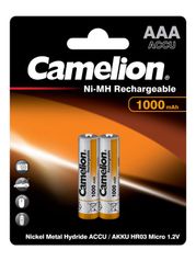 Аккумулятор AAA - Camelion 1.2V 1000mAh Ni-Mh BL-2 NH-AAA1000BP2 (2 штуки) 6182 (693572)