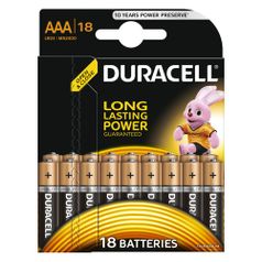 AAA Батарейка Duracell Basic LR03-18BL MN2400, 18 шт. (858176)