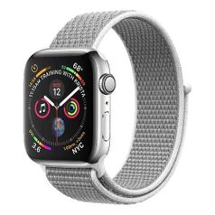 Ремешок DF iNylonBand-01 для Apple Watch Series 3/4/5/6/SE серебристый (DF INYLONBAND-01) (1449001)