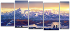 Модульная картина "Поход в горы" (107360624)