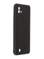 Чехол DF для Realme C20 с микрофиброй Silicone Black rmOriginal-10 (840399)