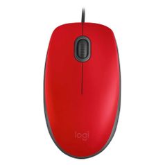 Мышь Logitech M110 Silent (M110s), оптическая, проводная, USB, красный и черный [910-005489] (1513928)