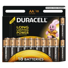 AA Батарейка Duracell Basic LR6-18BL MN1500, 18 шт. (858178)