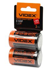 Батарейка D - Videx R20 Shrink Card VID-R20-2SC (2 штуки) (754367)