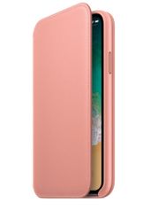 Аксессуар Чехол APPLE iPhone X Leather Folio Soft Pink MRGF2ZM/A (567509)