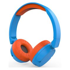 Гарнитура HIPER Lucky ZTX5, 3.5 мм/Bluetooth, накладные, голубой/оранжевый [htw-ztx5] (1587762)
