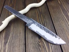 Клинок ручной ковки № 24 из ламинированной дамаской стали для изготовления ножа