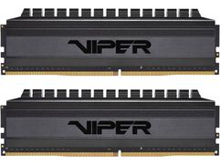 Модуль памяти Patriot Memory Viper 4 Blackout DDR4 DIMM 4133MHz PC33000 CL18 - 16Gb Kit (2x8Gb) PVB416G413C8K (774694)