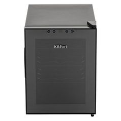 Винный шкаф KitFort КТ-2408, однокамерный, черный (1439049)