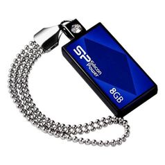 Флешка USB SILICON POWER Touch 810 8Гб, USB2.0, синий [sp008gbuf2810v1b] (535713)