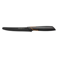 Нож кухонный Fiskars Edge (1003092) стальной универсальный для томатов лезв.130мм серрейт. заточка ч (1457839)