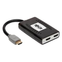 Сплиттер аудио-видео Tripp Lite B118-002-HDR-V2, HDMI (m) - 2хHDMI (f) , ver 2.0, 0.15м, ф/фильтр, черный/серый (1199108)