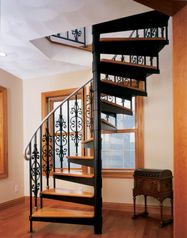 Винтовые металлические лестницы, на второй этаж дома - изготовим на заказ и установим