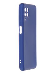 Чехол DF для Samsung Galaxy M32 с микрофиброй sOriginal-23 Blue (862386)