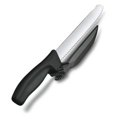 Нож кухонный Victorinox Swissclassic DUX-MESSER (6.8663.21) стальной лезв.210мм черный (1125477)