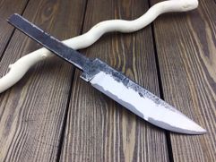 Клинок ручной ковки № 26 из ламинированной дамаской стали для изготовления ножа