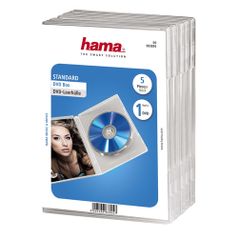 Коробка HAMA H-83895 Jewel Case, 5шт., прозрачный [00083895] (825904)