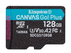 Карта памяти 128Gb - Kingston MicroSDHC 170R A2 U3 V30 Canvas Go Plus SDCG3/128GBSP (725274)