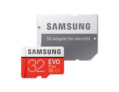 Карта памяти 32Gb - Samsung - Micro Secure Digital HC EVO Plus UHS-I Class 10 SAM-MB-MC32GARU с переходником под SD (392053)