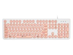 Клавиатура Oklick 400MR White-Pink USB (616991)