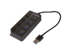 Хаб USB Perfeo PF-H032 4 Ports 3.0 Black PF_C3222 (872601)