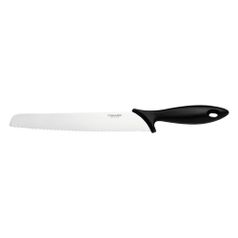 Нож Fiskars Essential (1023774) стальной для хлеба лезв.230мм серрейт. заточка черный (1457482)