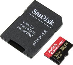 Карта памяти 32Gb - SanDisk Extreme Pro - Micro Secure Digital Class 10 SDSQXCG-032G-GN6MA (481103)