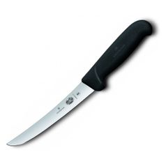 Нож кухонный Victorinox Fibrox (5.6503.15) стальной обвалочный лезв.150мм прямая заточка черный (1415898)