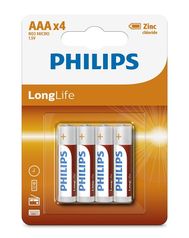 Батарейка AAA Philips R03L4B/10 ( 4 штуки ) (501634)