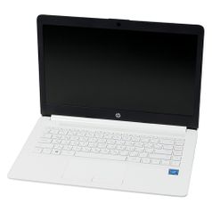 Ноутбук HP 14-ck0009ur, 14", Intel Celeron N4000 1.1ГГц, 4Гб, 128Гб SSD, Intel UHD Graphics 600, Free DOS, 4KE33EA, белый (1072695)
