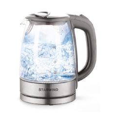 Чайник электрический StarWind SKG2315, 2200Вт, серый и серебристый (1204664)