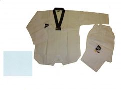 T-M022 Кимоно Taekwondo "New China ultralight fabric", без пояса белое 180cm (22312)