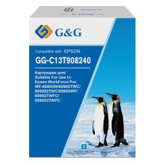 Картридж G&G GG-C13T908240, голубой / GG-C13T908240 (1527939)