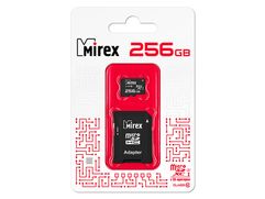 Карта памяти 256Gb - Mirex MicroSDXC Class 10 UHS-I 13613-AD3UH256 с адаптером SD (836960)