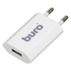 Сетевое зарядное устройство Buro TJ-164w, USB, 1A, белый (338742)