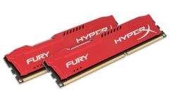 Модуль памяти HyperX Fury Red Series DDR3 DIMM 1600MHz PC3-12800 CL10 - 8Gb KIT (2x4Gb) HX316C10FRK2/8 (213144)