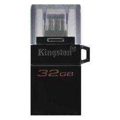 Флешка USB Kingston DataTraveler microDuo 3 G2 32ГБ, USB3.0, черный [dtduo3g2/32gb] (1393775)