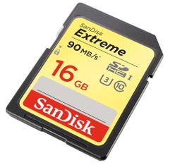 Карта памяти 16Gb - SanDisk - Extreme Secure Digital HC Class 10 90MB/s UHS-I U3 SDSDXNE-016G-GNCIN (291386)