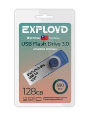 USB Flash Drive 128GB Exployd 590 EX-128GB-590-Blue (808726)