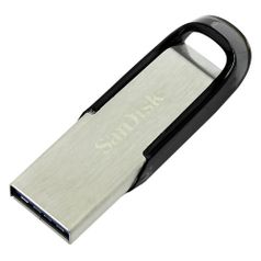 Флешка USB Sandisk Cruzer Ultra Flair 64ГБ, USB3.0, серебристый и черный [sdcz73-064g-g46] (343143)