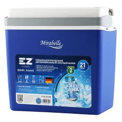 Автохолодильник EZ COOLERS E24M 12-230V, 21л, синий и белый (1537358)