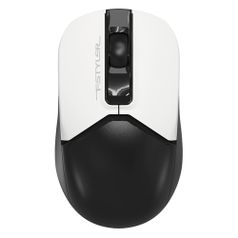 Мышь A4TECH Fstyler FG12 Panda, оптическая, беспроводная, USB, белый и черный (1454150)