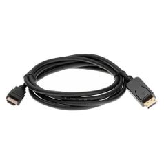Кабель аудио-видео Aopen Qust, DisplayPort (m) - HDMI (m) , 1.8м, GOLD черный [acg494-1.8m] (1610312)