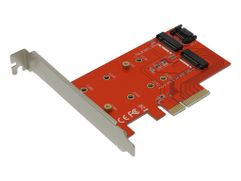 Аксессуар Переходник Orient C296E PCI-E 4x to NGFF (M.2) PCI-E M-key / NGFF (M.2) SATA B-key 30896 (676847)