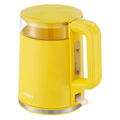 Чайник электрический KitFort KT-6124-5, 2200Вт, желтый (1562730)