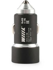 Зарядное устройство WIIIX 2xUSB 2.4A Black UCC-2-36 (844182)