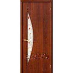 Дверь межкомнатная ламинированная 5П Л-11 (ИталОрех) Series (20590)