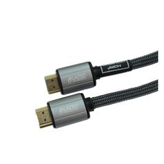 Кабель аудио-видео LAZSO WH-111-B, HDMI (m) - HDMI (m) , ver 2.0, 0.5м, GOLD черный [wh-111(0,5m)-b] (1047379)